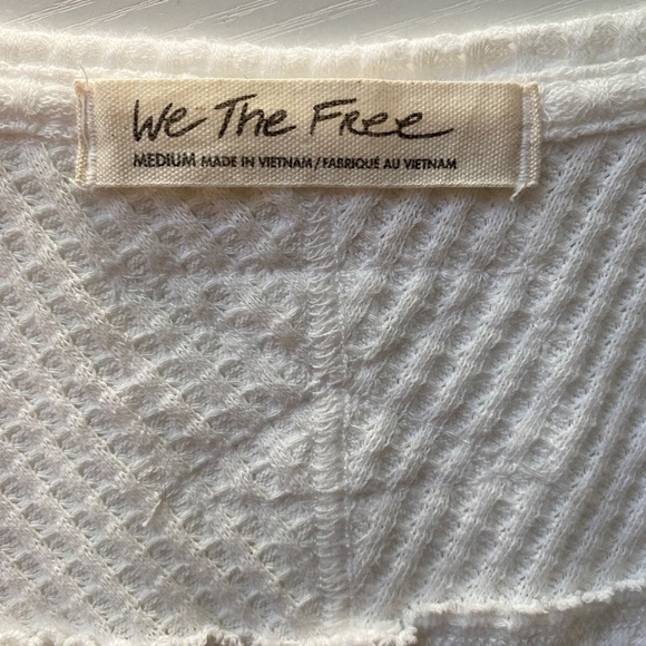 We The Free Coraline Oversized Thermal Top White Size Medium - Picture 9 of 14
